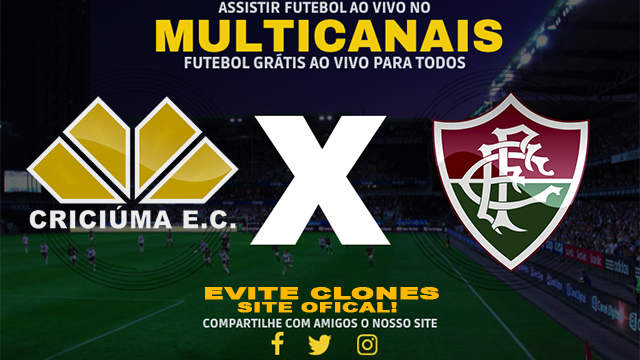 Assistir Criciúma x Fluminense AO VIVO Online 11/07/2024