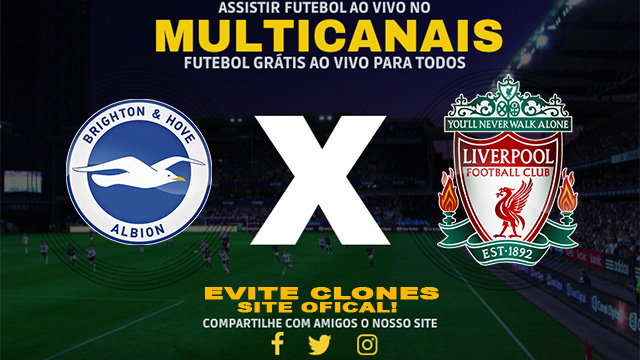 Assistir Brighton x Liverpool AO VIVO Online 30/10/2024