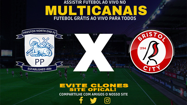 Assistir Preston x Bristol City AO VIVO Online 02/11/2024