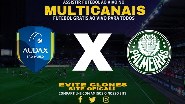 Assistir Audax x Palmeiras AO VIVO Online 17/01/2025