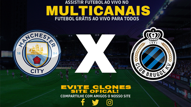 Assistir Manchester City x Club Brugge AO VIVO Online 29/01/2025