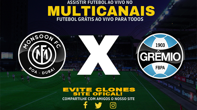 Assistir Monsoon x Grêmio AO VIVO Online 29/01/2025