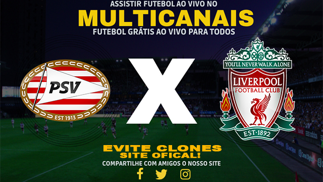 Assistir PSV x Liverpool AO VIVO Online 29/01/2025