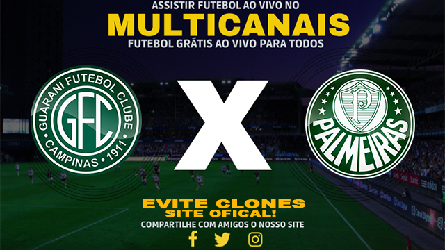 Assistir Guarani x Palmeiras AO VIVO Online 02/02/2025