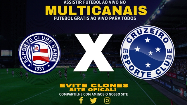 Assistir Bahia x Cruzeiro AO VIVO Online 08/03/2025