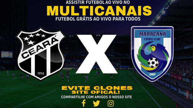 Assistir Ceará x Maracanã AO VIVO Online 09/03/2025