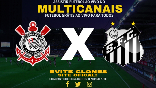 Assistir Corinthians x Santos AO VIVO Online 09/03/2025