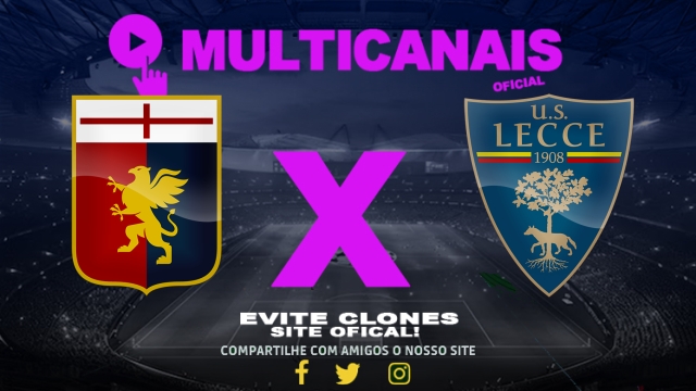 Assistir Genoa x Lecce AO VIVO Online 14/03/2025