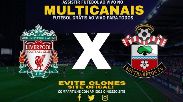 Assistir Liverpool x Southampton AO VIVO Online 08/03/2025