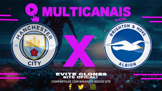 Assistir Manchester City x Brighton AO VIVO Online 15/03/2025